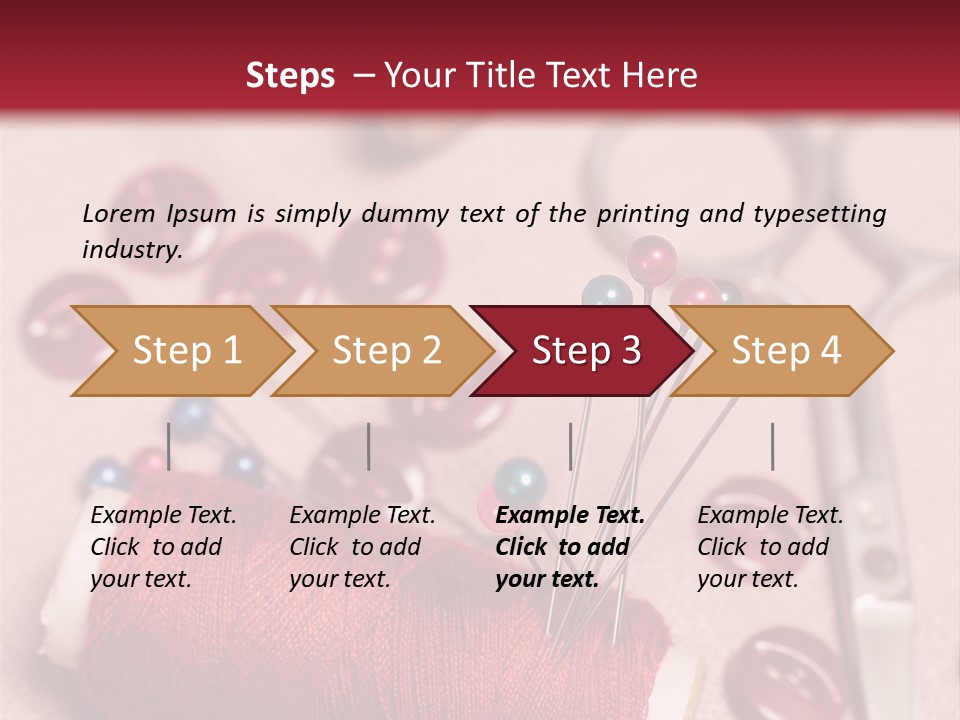 Tailoring Equipment PowerPoint Template