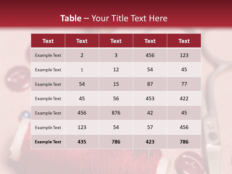 Tailoring Equipment PowerPoint Template