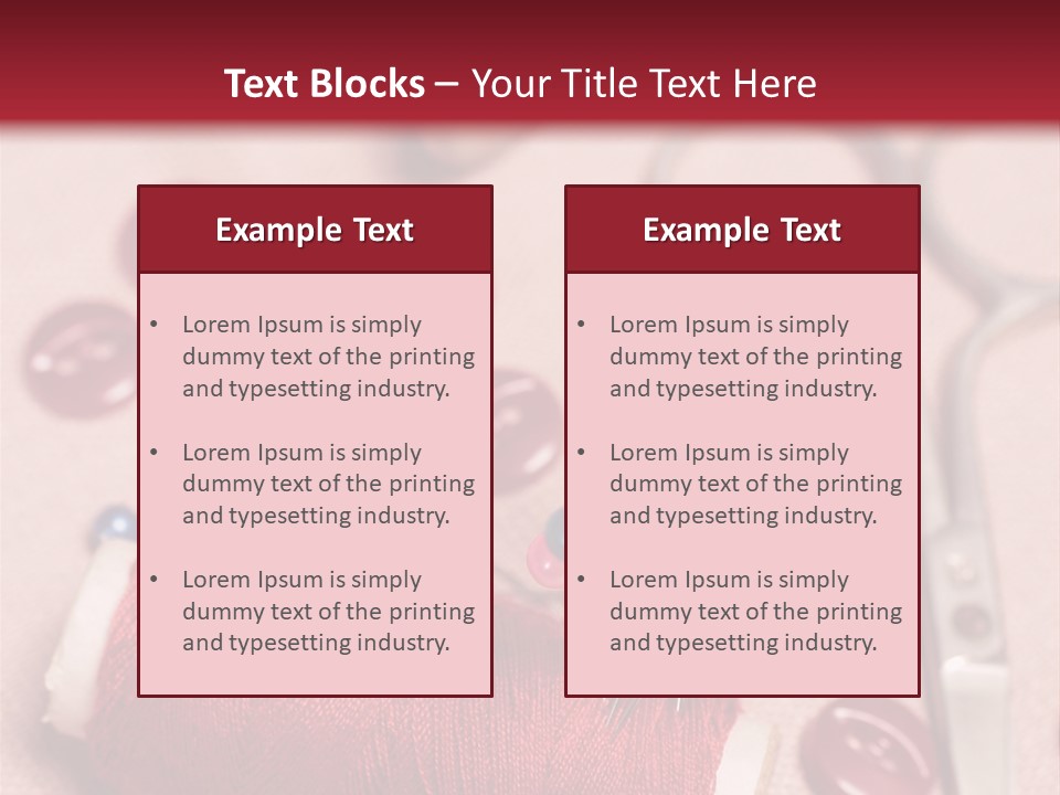 Tailoring Equipment PowerPoint Template