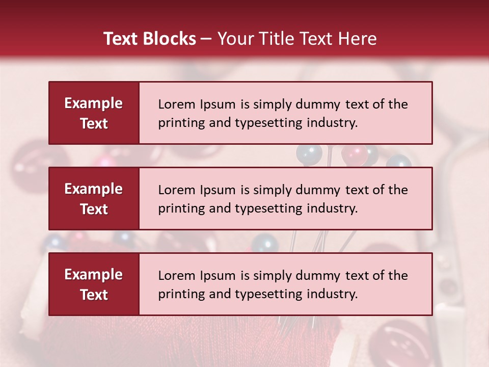 Tailoring Equipment PowerPoint Template