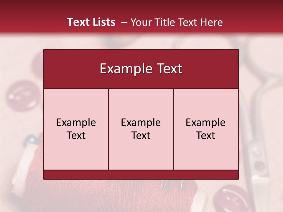Tailoring Equipment PowerPoint Template