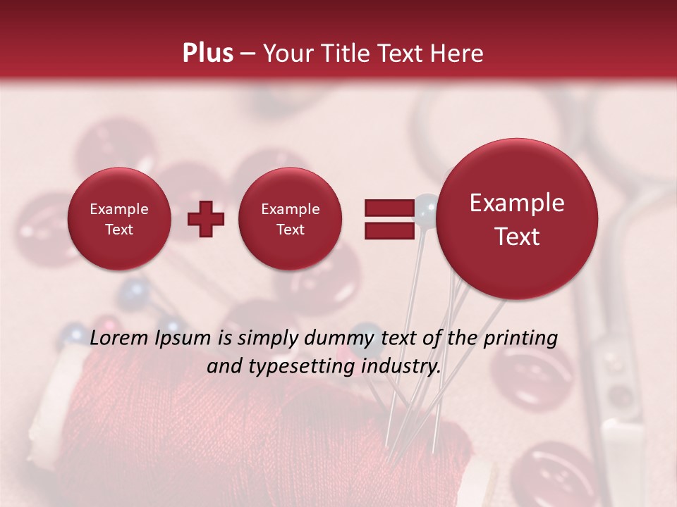 Tailoring Equipment PowerPoint Template