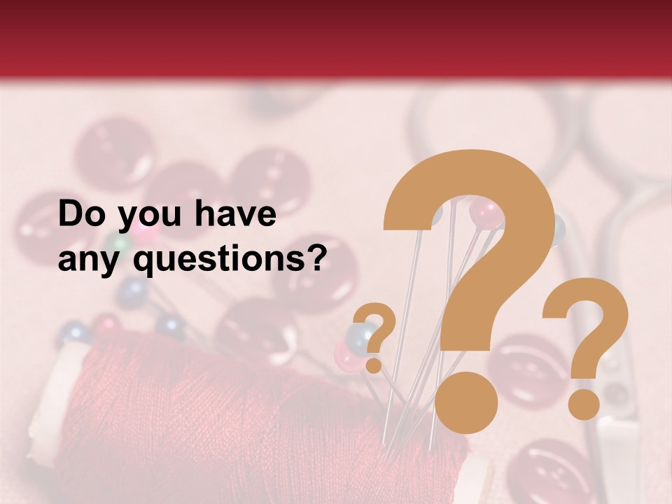 Tailoring Equipment PowerPoint Template