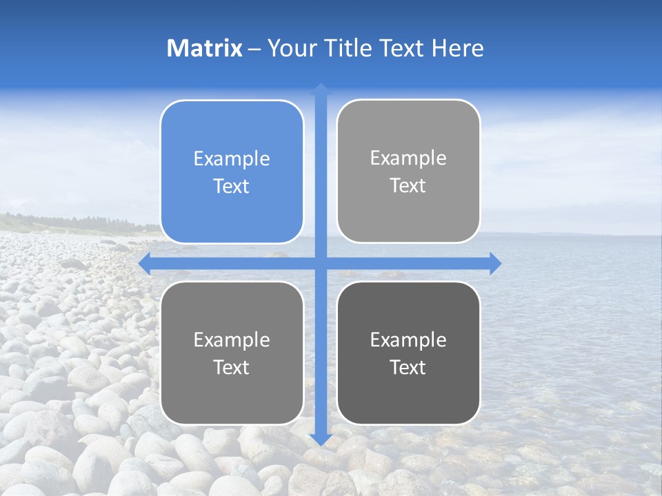 Sunny Gravels Gravel Beach PowerPoint Template