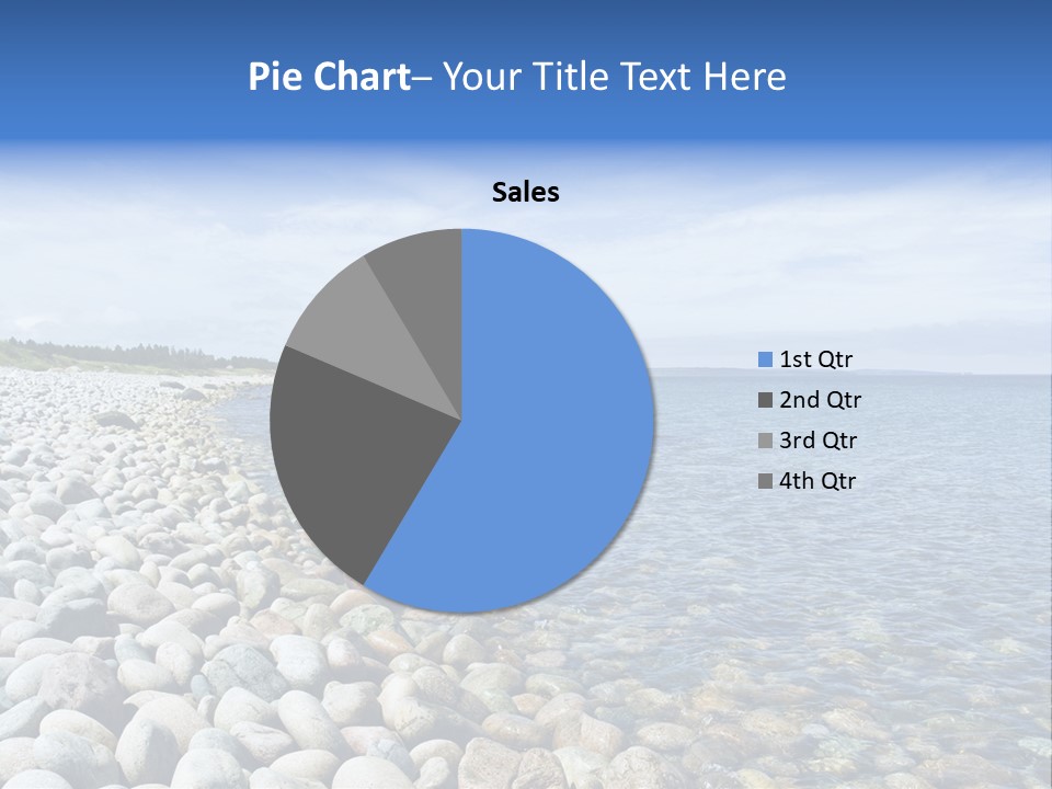 Sunny Gravels Gravel Beach PowerPoint Template