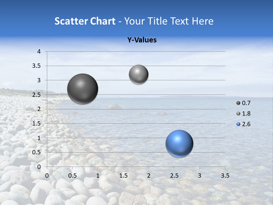 Sunny Gravels Gravel Beach PowerPoint Template