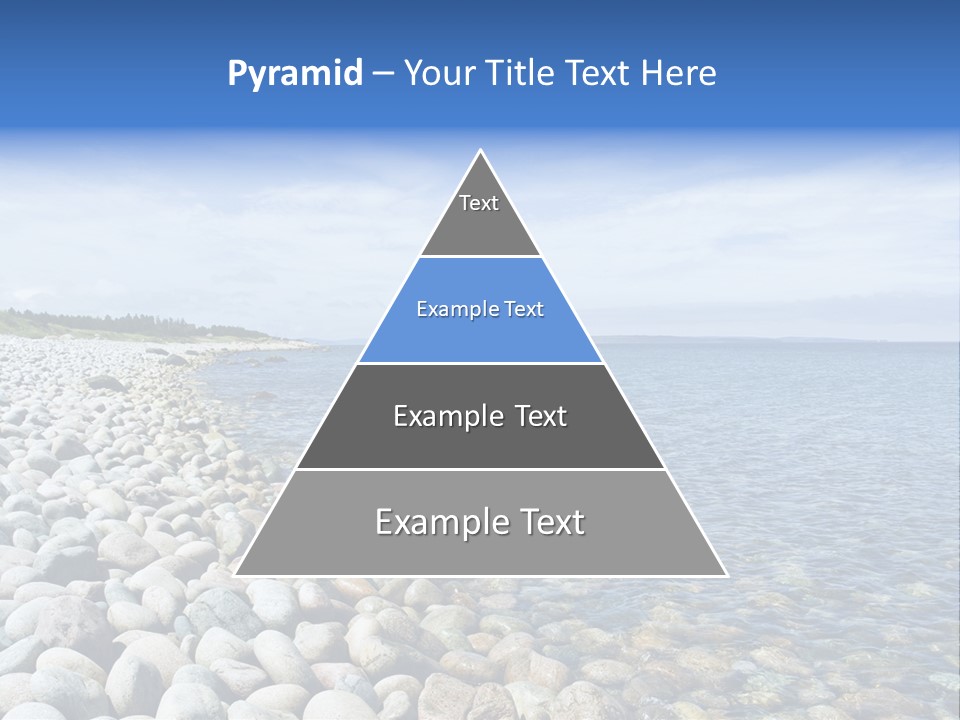 Sunny Gravels Gravel Beach PowerPoint Template