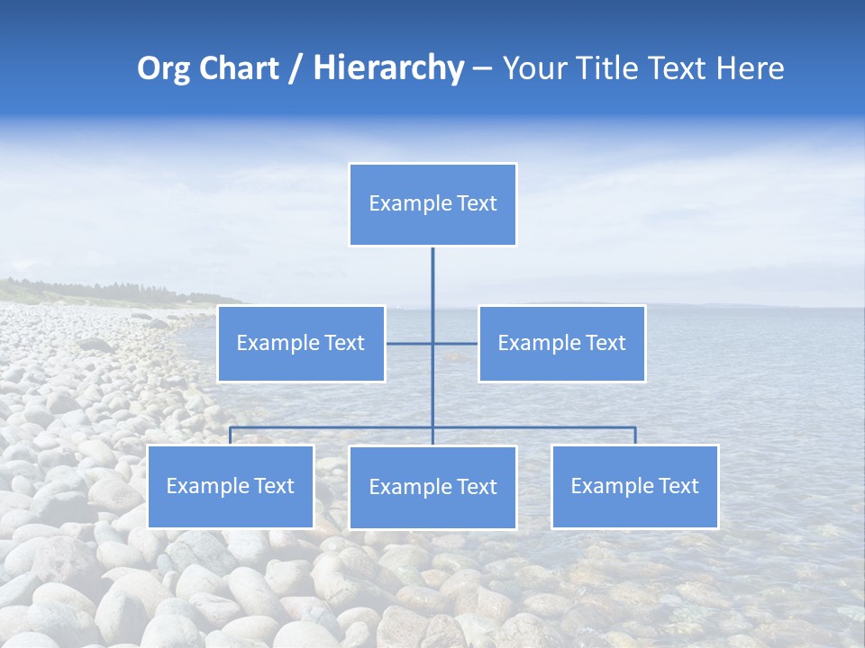 Sunny Gravels Gravel Beach PowerPoint Template