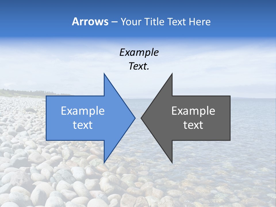 Sunny Gravels Gravel Beach PowerPoint Template