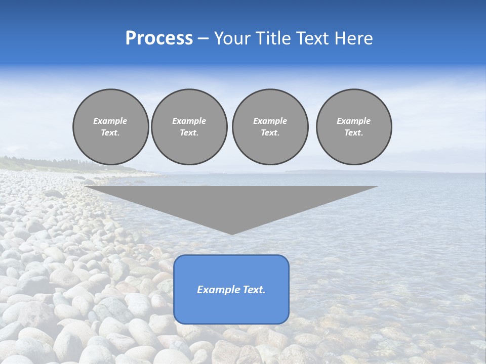 Sunny Gravels Gravel Beach PowerPoint Template