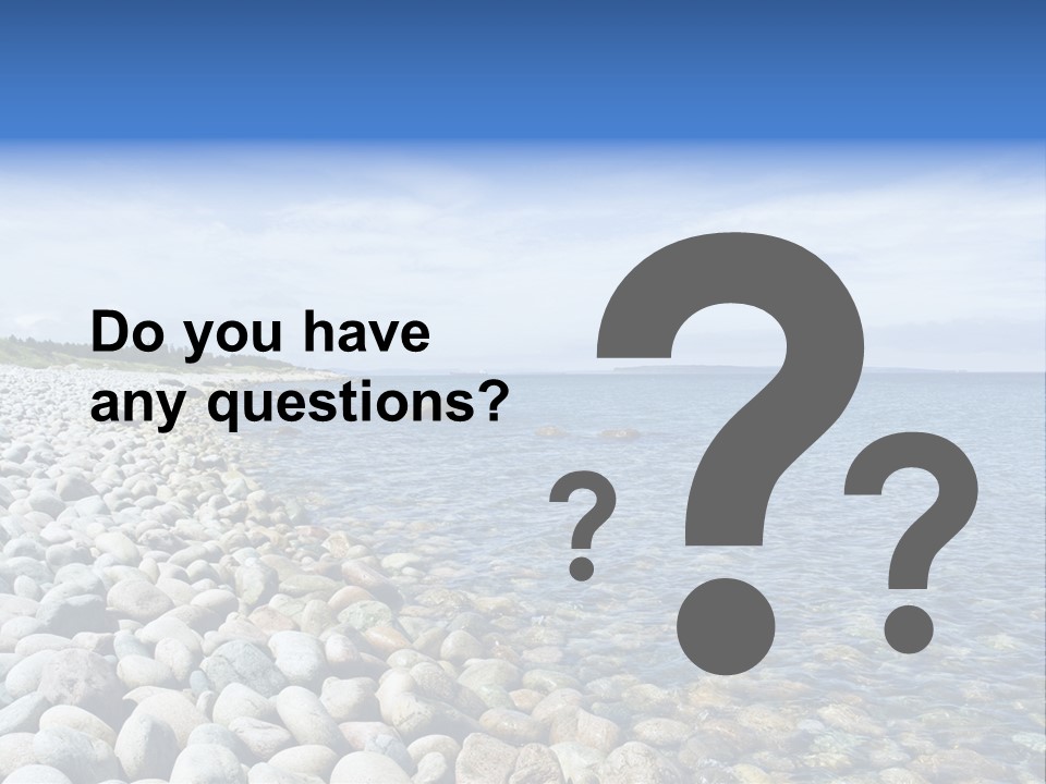 Sunny Gravels Gravel Beach PowerPoint Template