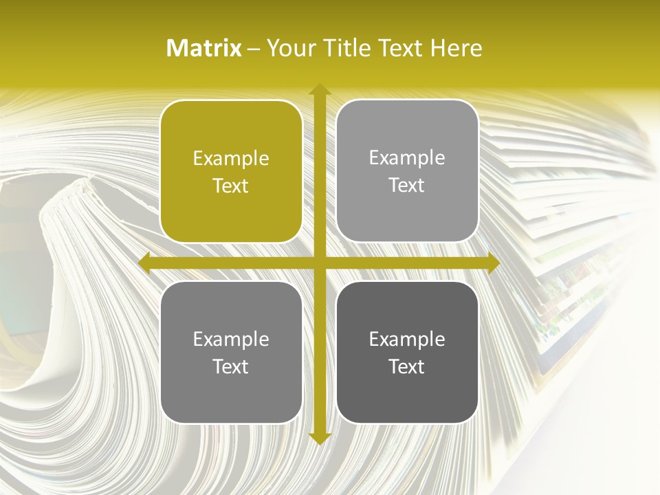 Magazine Rolled PowerPoint Template