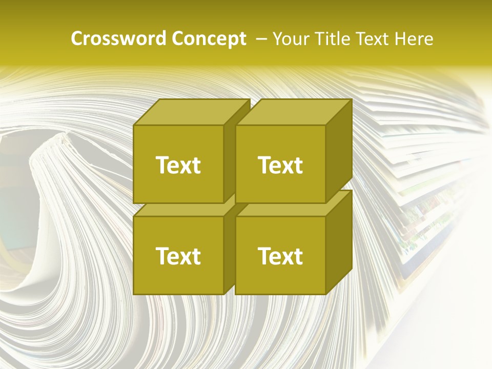 Magazine Rolled PowerPoint Template