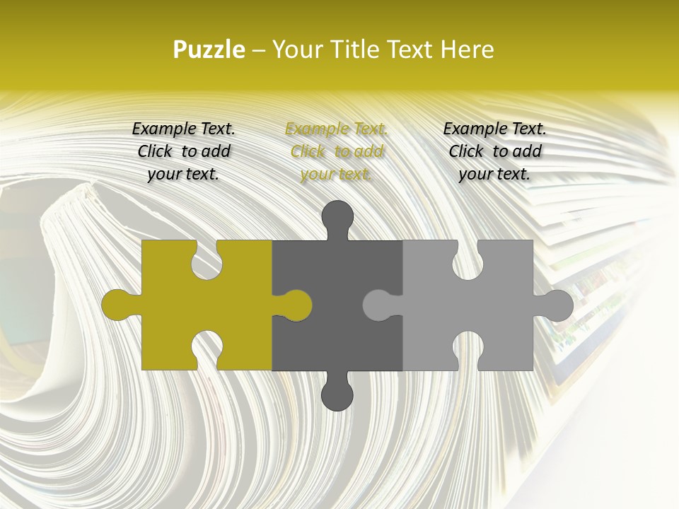 Magazine Rolled PowerPoint Template