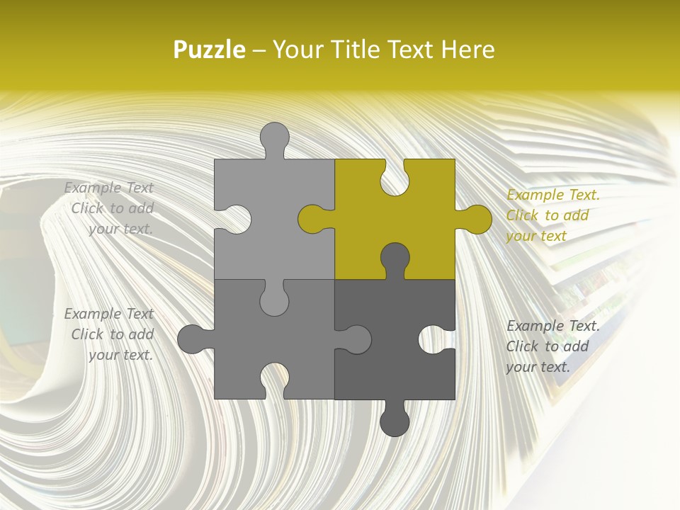 Magazine Rolled PowerPoint Template