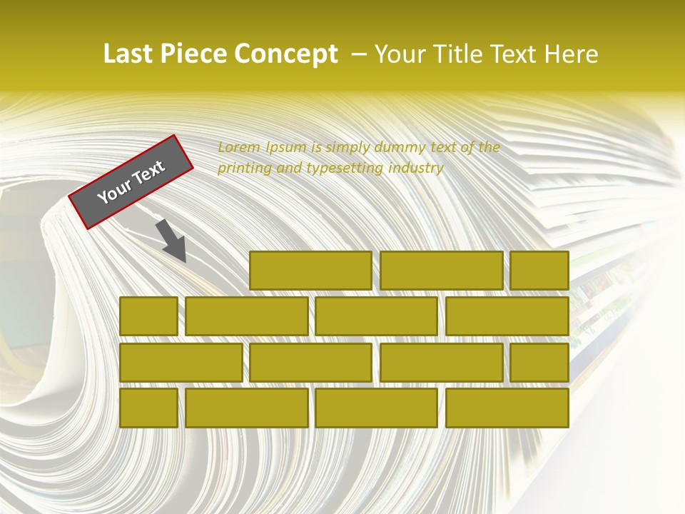 Magazine Rolled PowerPoint Template