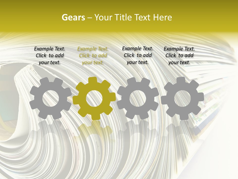 Magazine Rolled PowerPoint Template