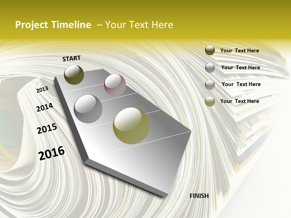 Magazine Rolled PowerPoint Template