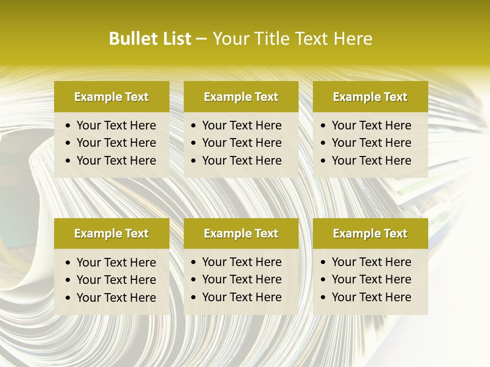 Magazine Rolled PowerPoint Template
