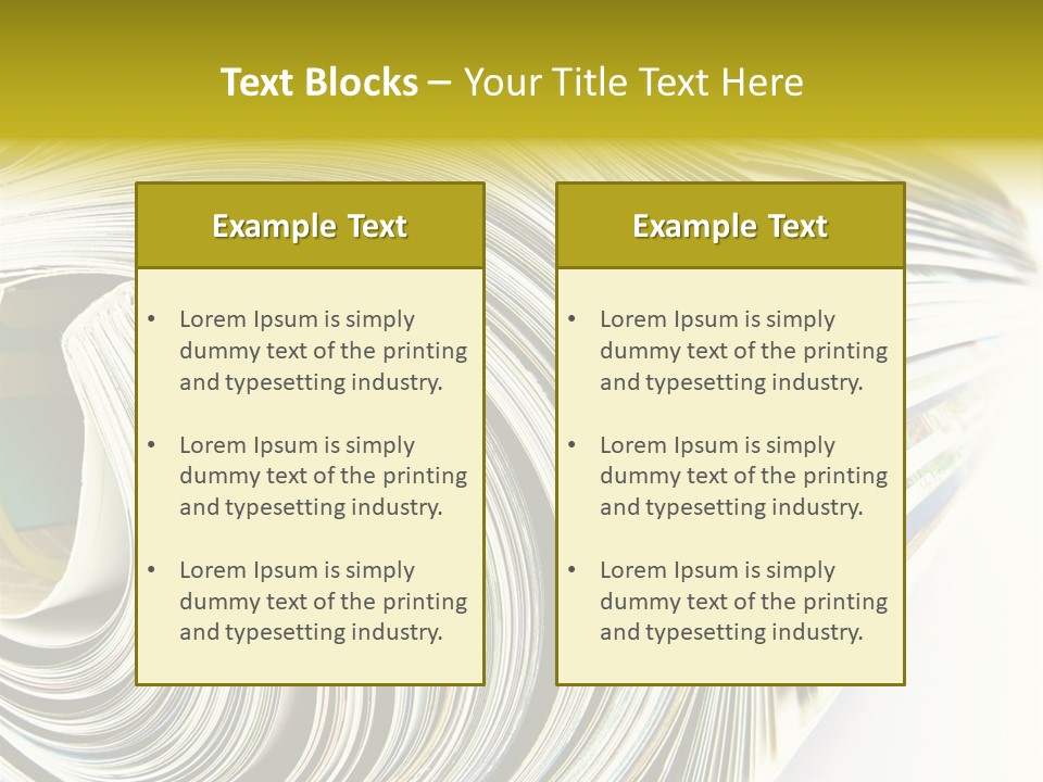 Magazine Rolled PowerPoint Template