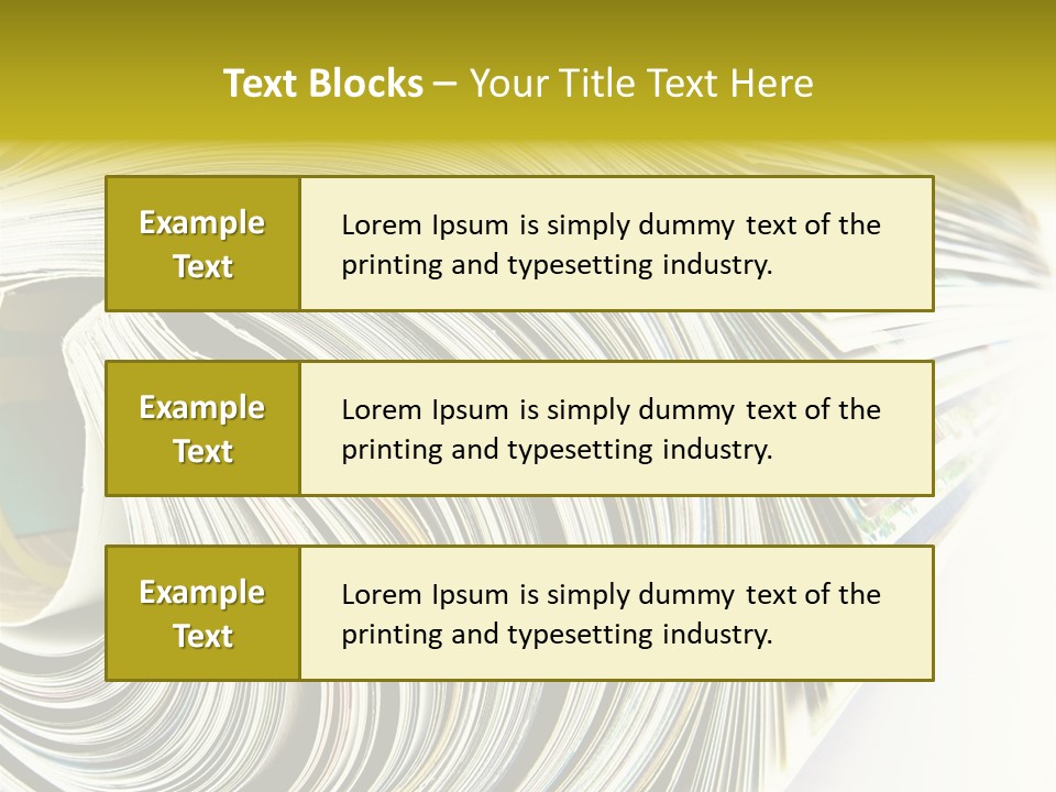 Magazine Rolled PowerPoint Template