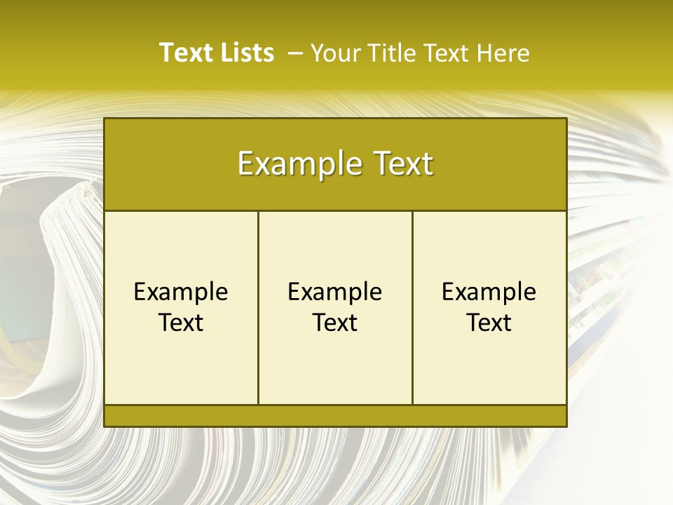 Magazine Rolled PowerPoint Template