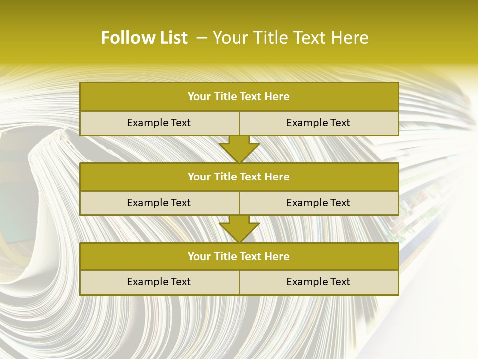 Magazine Rolled PowerPoint Template