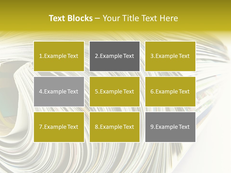 Magazine Rolled PowerPoint Template