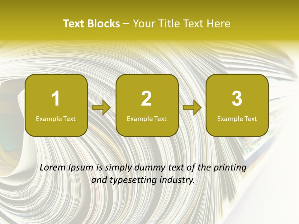 Magazine Rolled PowerPoint Template