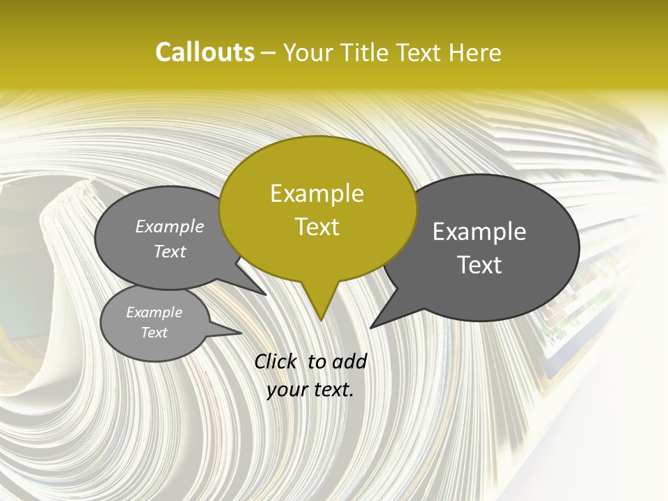 Magazine Rolled PowerPoint Template