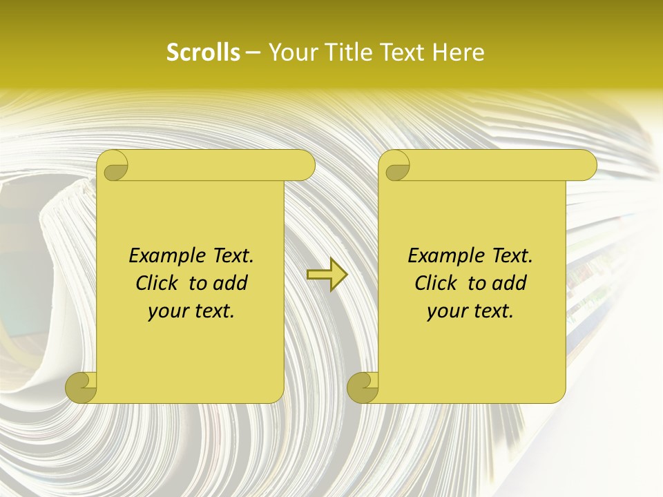 Magazine Rolled PowerPoint Template
