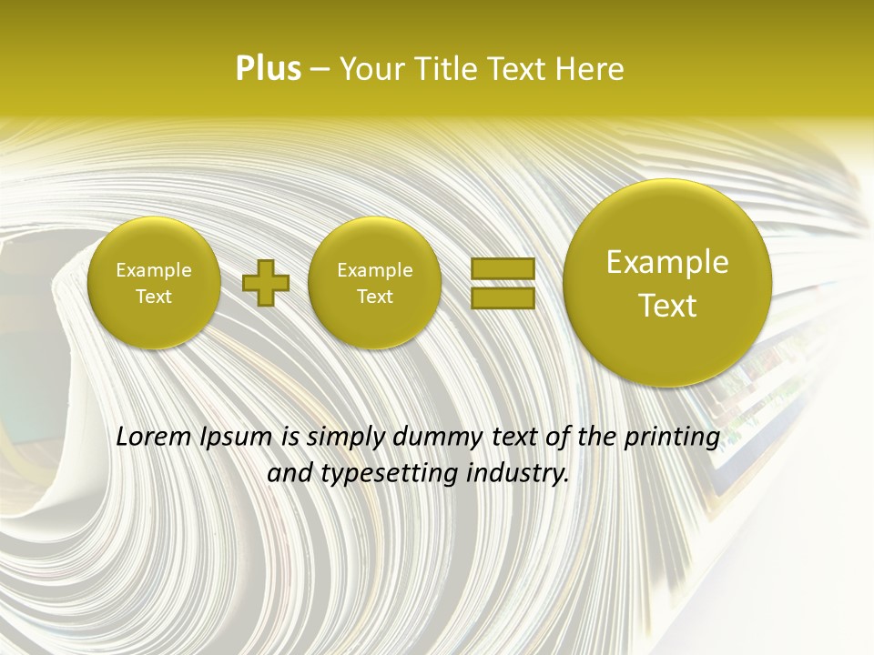 Magazine Rolled PowerPoint Template