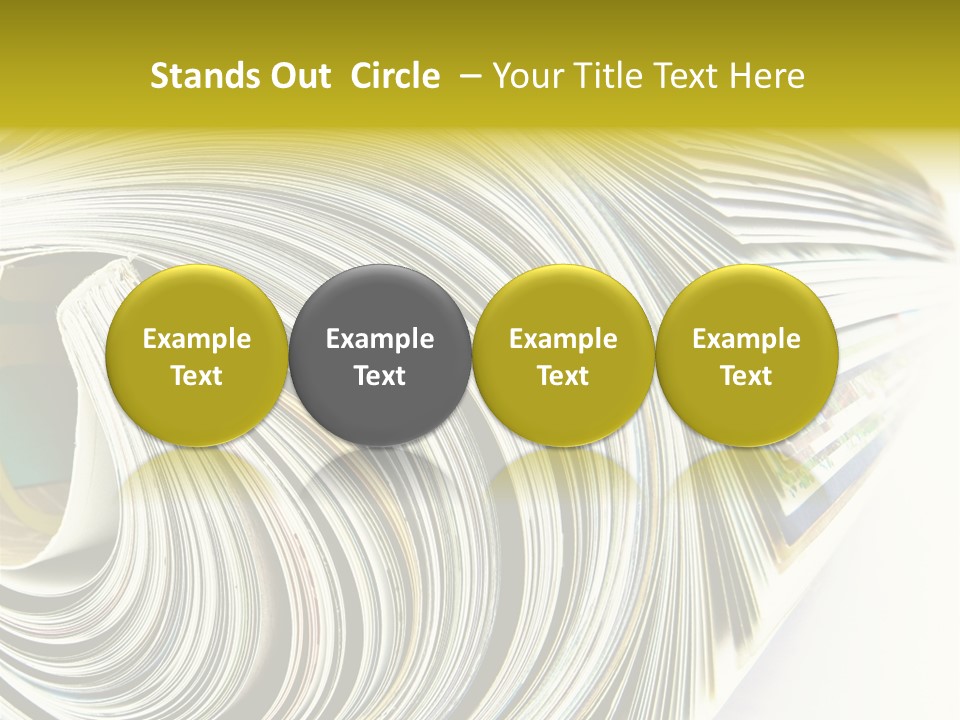 Magazine Rolled PowerPoint Template