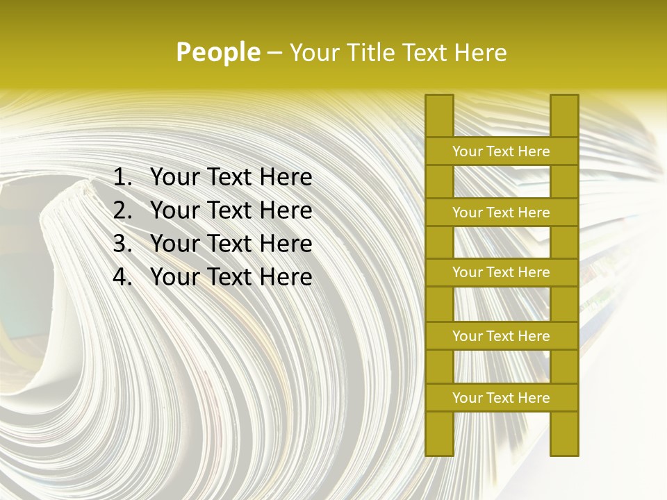 Magazine Rolled PowerPoint Template