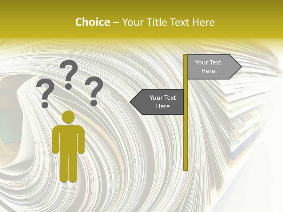 Magazine Rolled PowerPoint Template