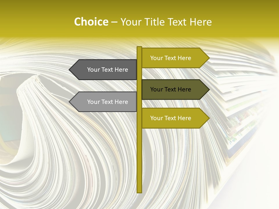 Magazine Rolled PowerPoint Template