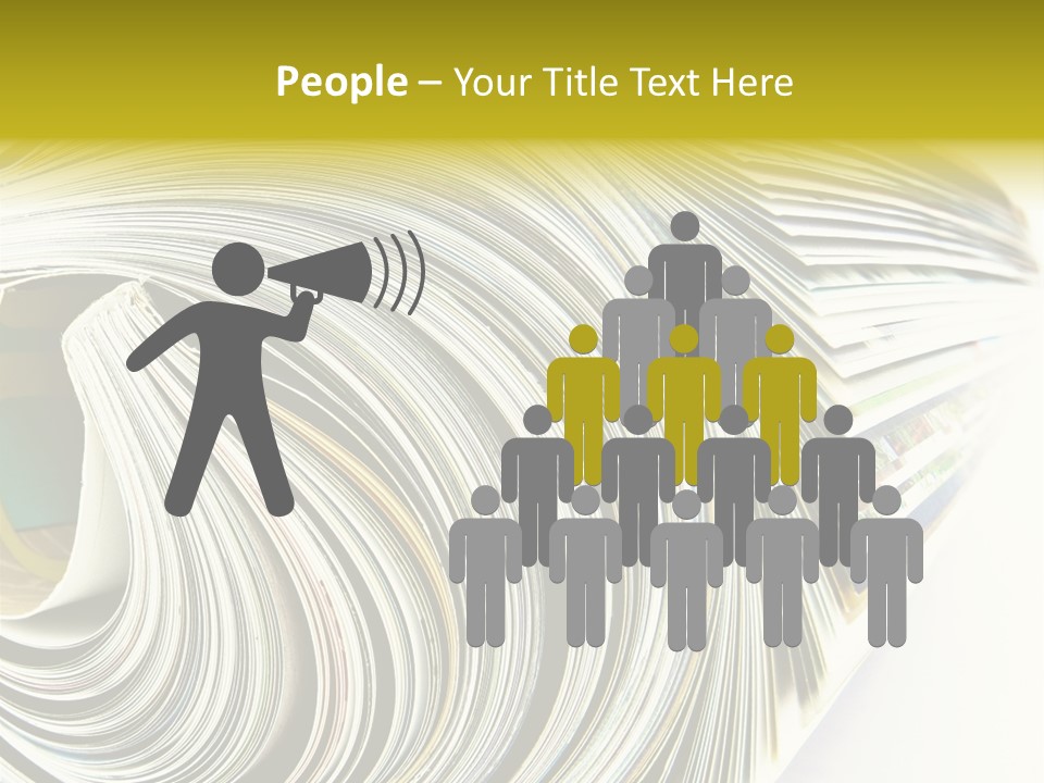 Magazine Rolled PowerPoint Template