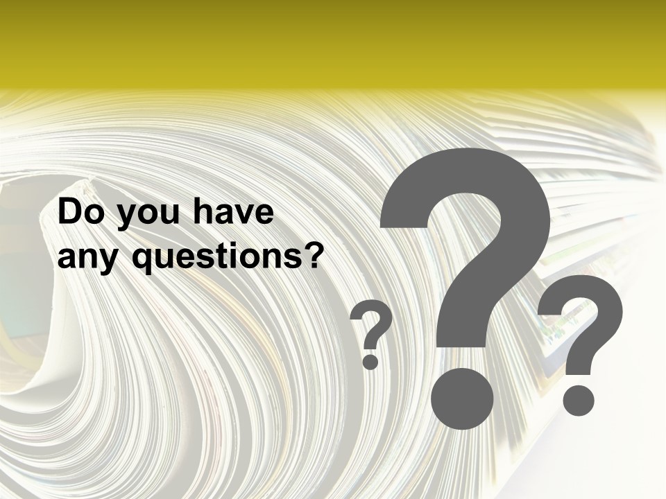 Magazine Rolled PowerPoint Template