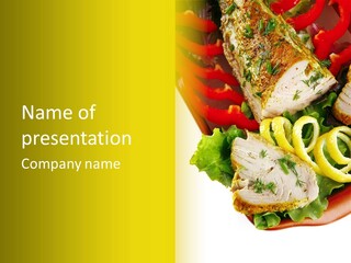 Natural Meal Pepper PowerPoint Template