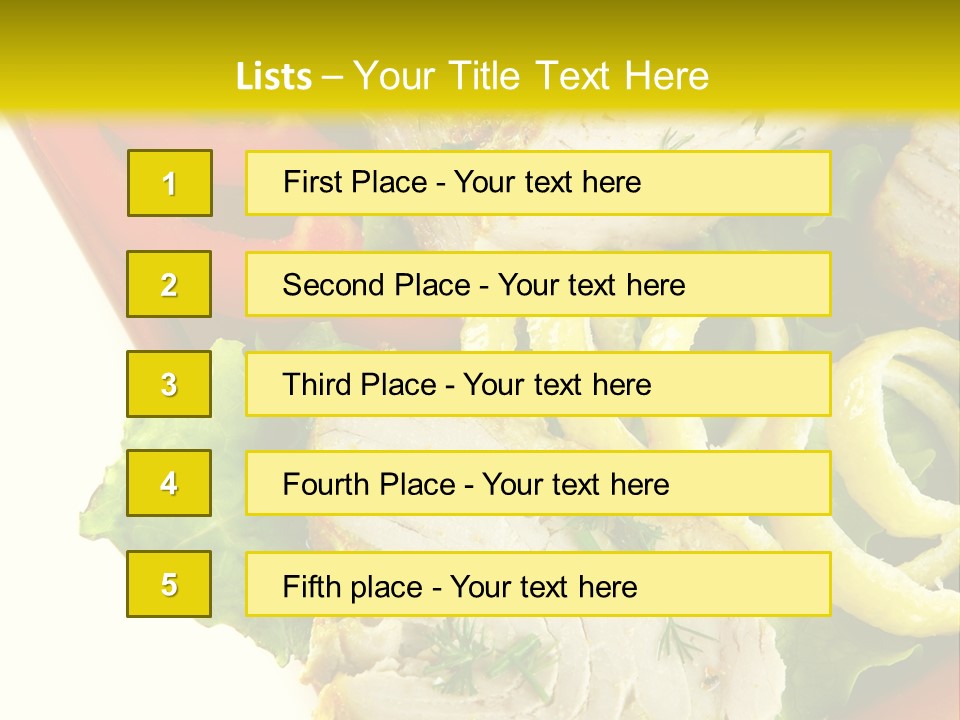 Natural Meal Pepper PowerPoint Template