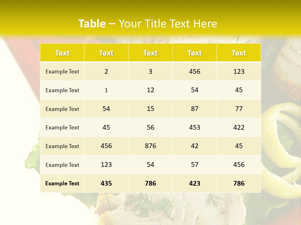 Natural Meal Pepper PowerPoint Template