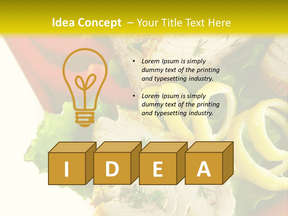 Natural Meal Pepper PowerPoint Template