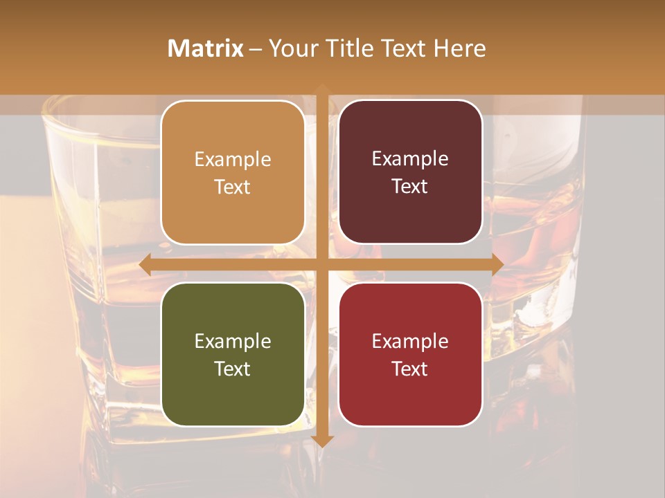 Beverage Brandy Reflex PowerPoint Template