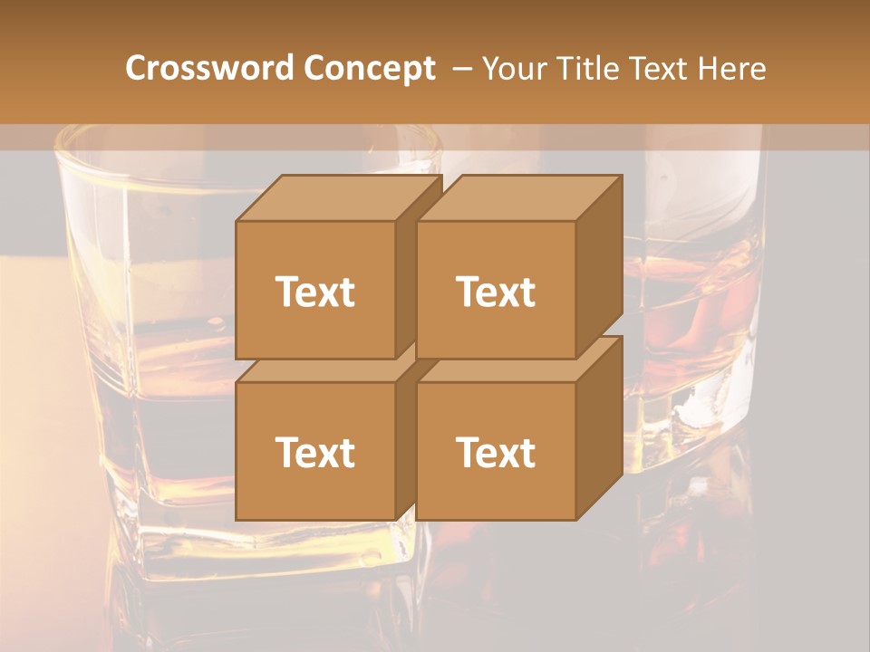 Beverage Brandy Reflex PowerPoint Template