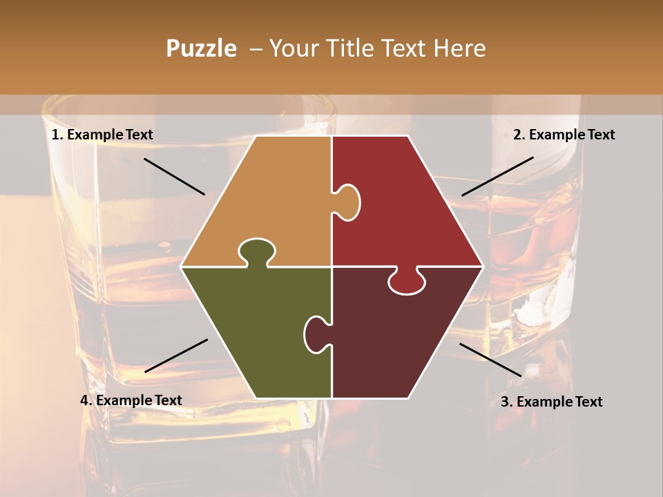 Beverage Brandy Reflex PowerPoint Template