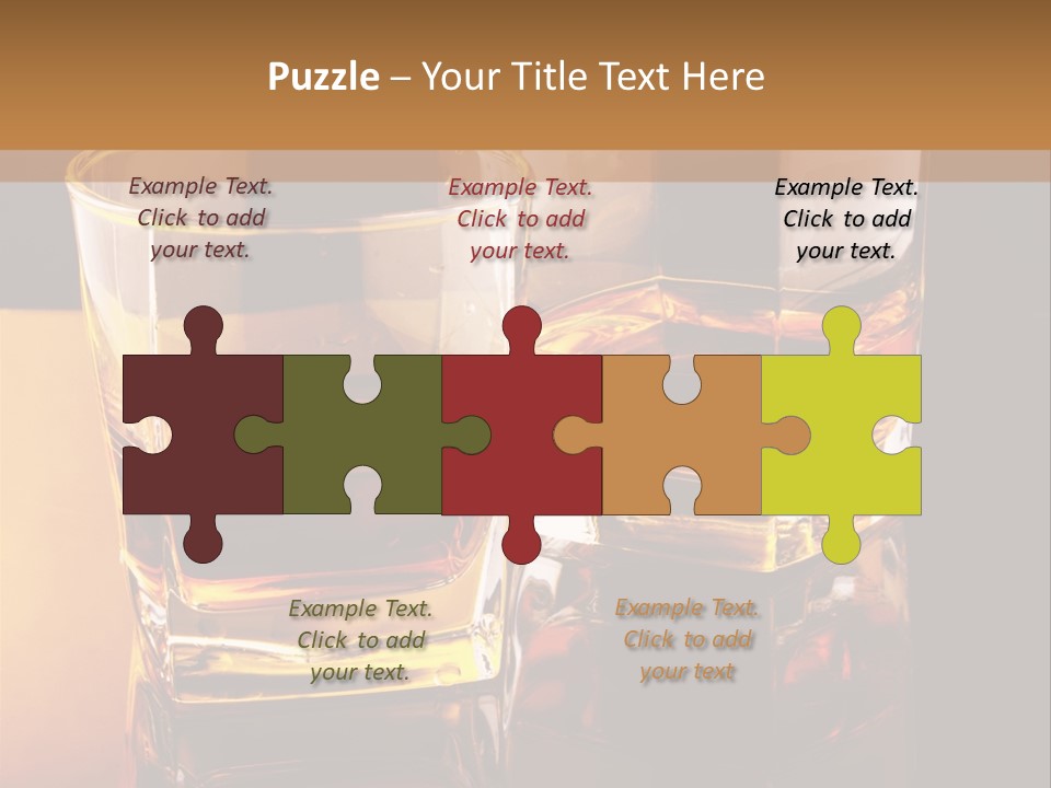 Beverage Brandy Reflex PowerPoint Template