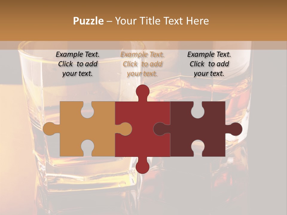 Beverage Brandy Reflex PowerPoint Template