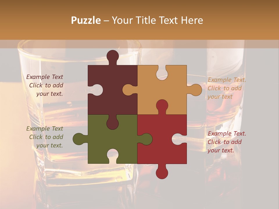 Beverage Brandy Reflex PowerPoint Template