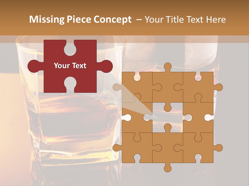 Beverage Brandy Reflex PowerPoint Template