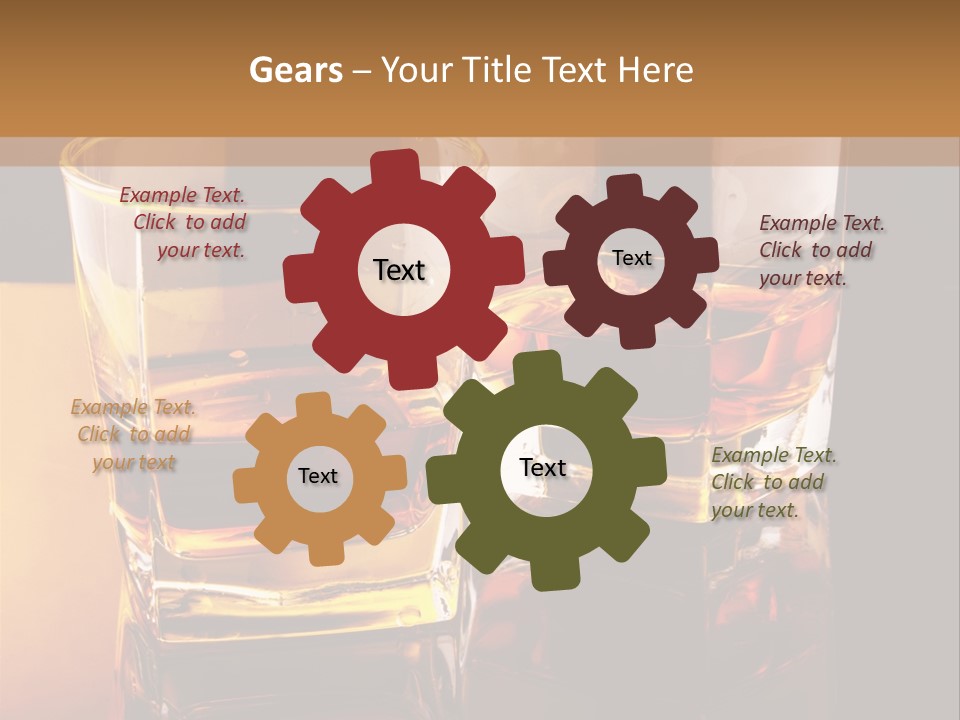 Beverage Brandy Reflex PowerPoint Template